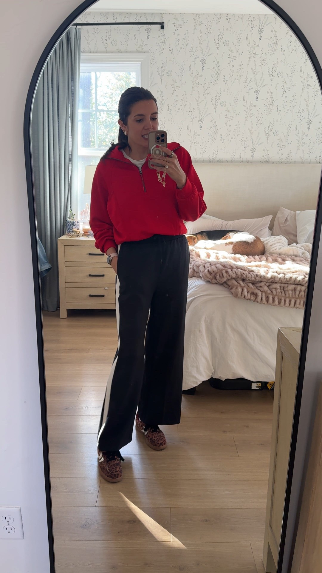 Target track pants 40% off! I’m in a size small. I’m 5’7” perfect for everyday mom outfits! Mom errands outfits, sporty mom style 

#LTKOver40 #LTKTall #LTKSaleAlert
