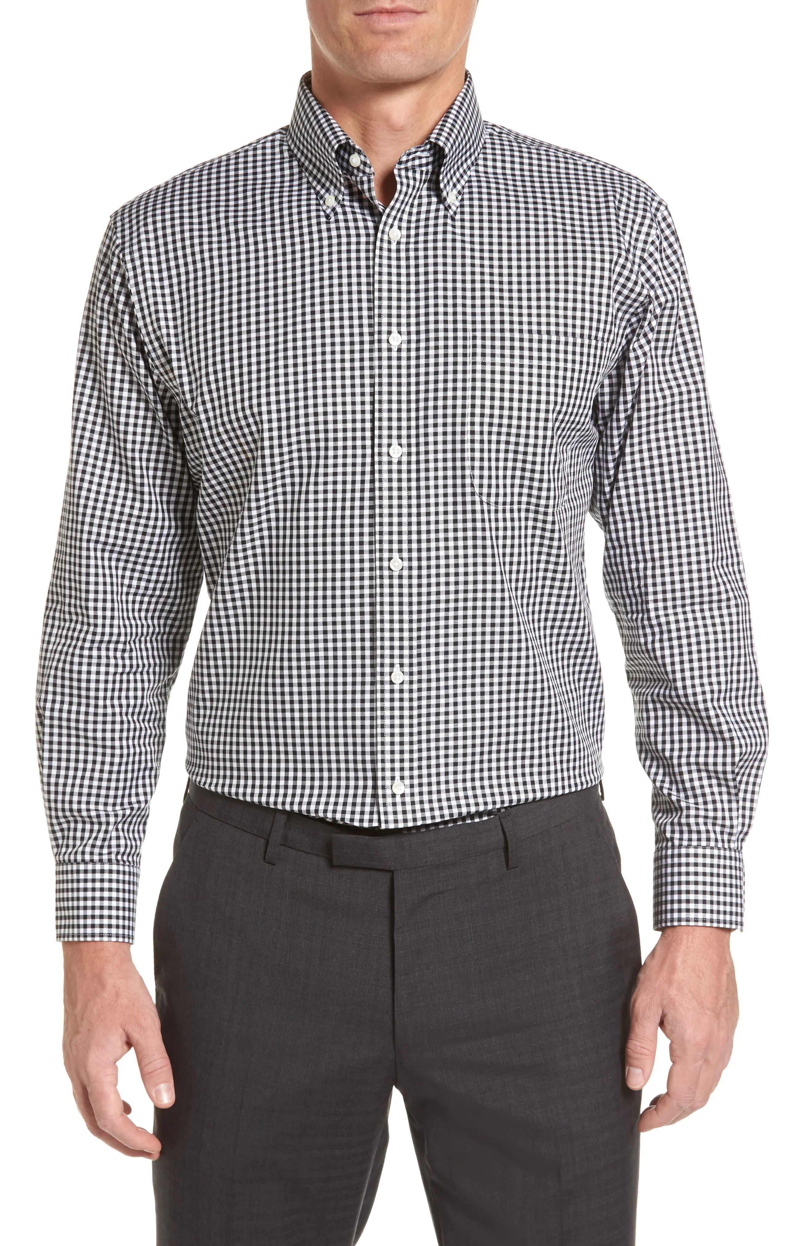 Nordstrom Men's Shop Traditional Fit Non-Iron Gingham Dress Shirt | Nordstrom