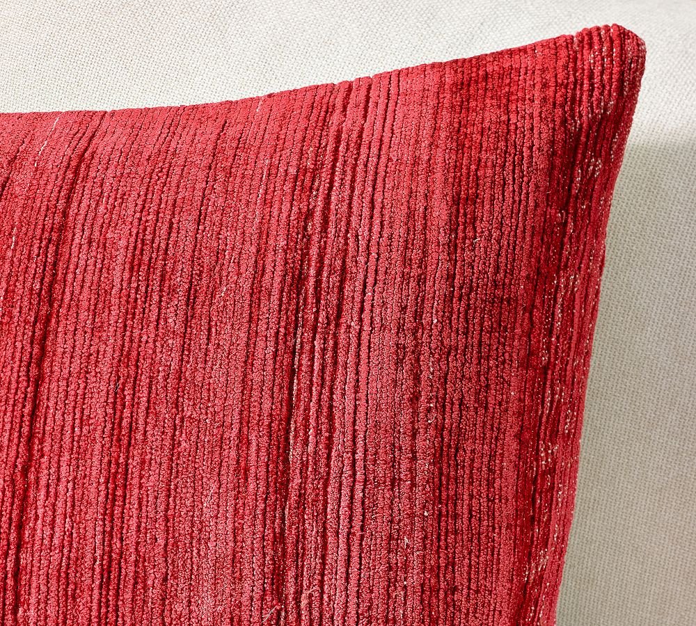 Textured Chenille Pillow Cover | Pottery Barn (US)