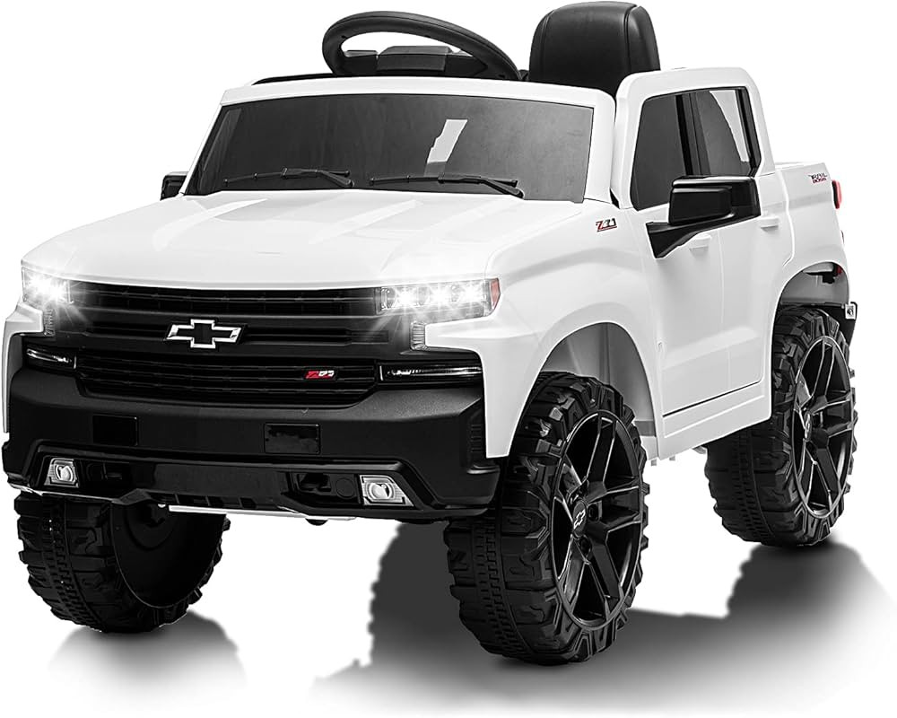 12V Ride on Car with Remote Control, Battery Powered Licensed by Chevrolet Silverado GMC Kids Rid... | Amazon (US)