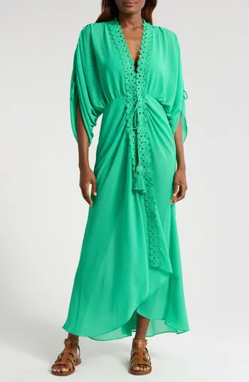 Raelynn Lace Trim Cover-Up | Nordstrom