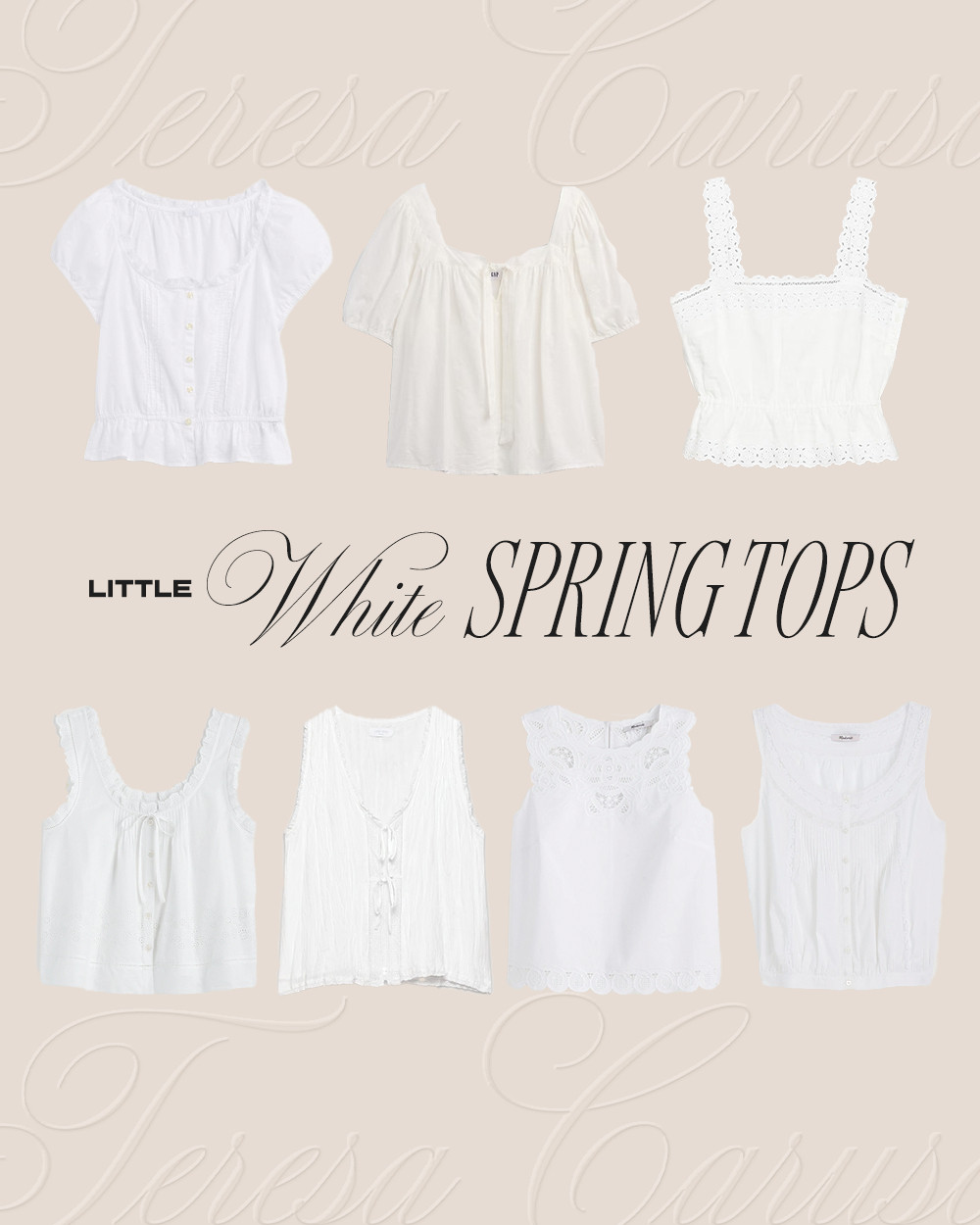 Little White Spring Tops 🤍 

 #LTKootd