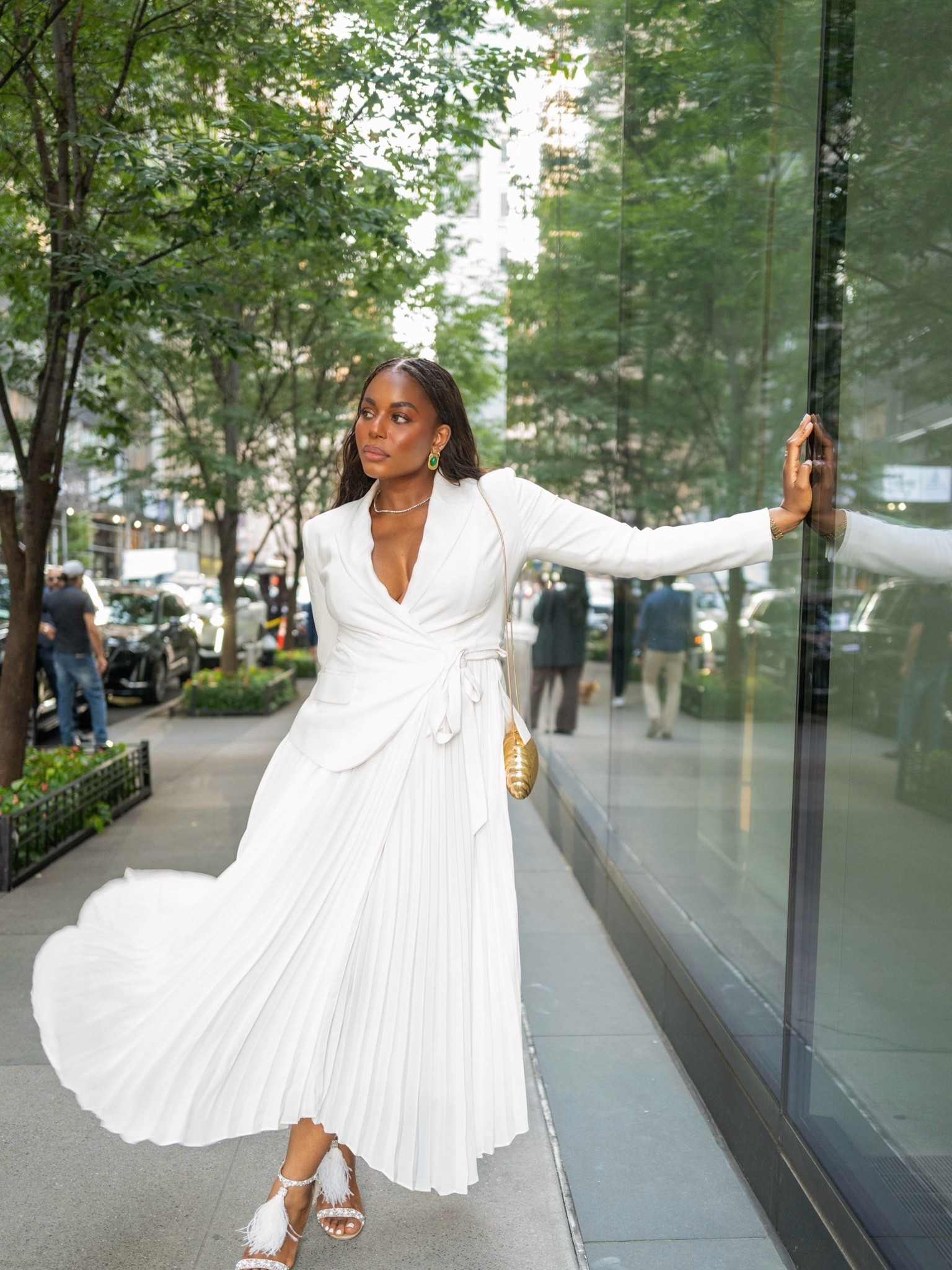 NYFW outfit wearing this gorgeous white Simhkai dress. It’s perfect for work or for brides during their bridal shower or bachelorette party. Linking this designer dress below! .. For more links to fall outfits women, wedding guest dress summer, date night outfits, fall wedding guest dresses, country concert outfits, teacher outfits, business casual workwear, fall decor, concert outfit ideas, work outfits, follow me on LTK! ✨

#LTKfall #LTKdresses #LTKworkwear
