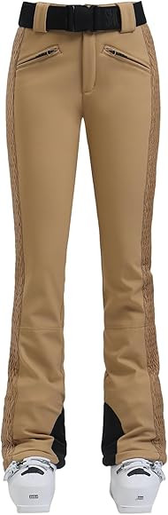 GSOU SNOW Womens Ski Pants Slim Fit Waterproof Insulated Snow Pants Flared Winter Outdoor Hiking ... | Amazon (US)