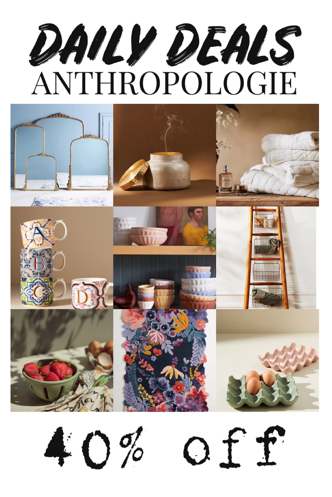 Anthropologie 40% off✨

#LTKsalealert #LTKhome #LTKFind