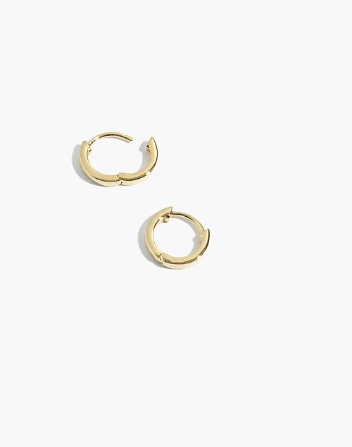 Delicate Collection Demi-Fine Huggie Mini Hoop Earrings | Madewell