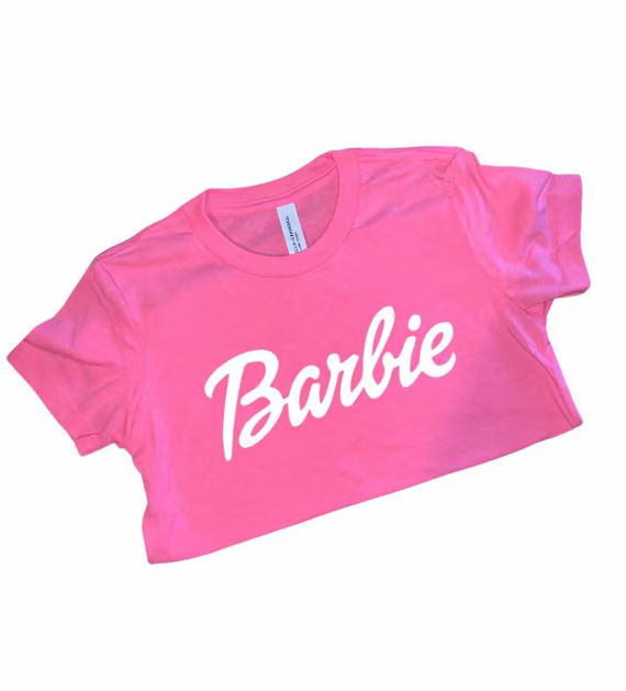Pink Barbie Crop Top / T-Shirt | Etsy (US)