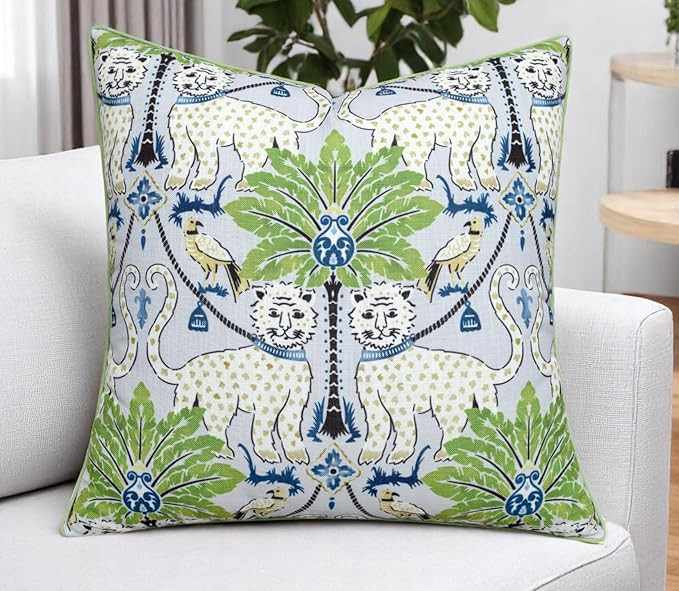 Shorey Wild Printed 20x20 Inch Pillow Cover - Square Cushion Cover - Decorative Accent for Sofa, ... | Amazon (US)