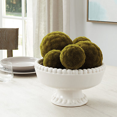 Moss Sphere Tabletop Decor with Faux Outdoor Safe Greenery | Ballard Designs, Inc.