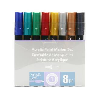 6 Packs: 8 ct. (48 total) Metallic Acrylic Paint Marker Set by Artist's Loft™ | 2 mm | Michaels® | Michaels Stores