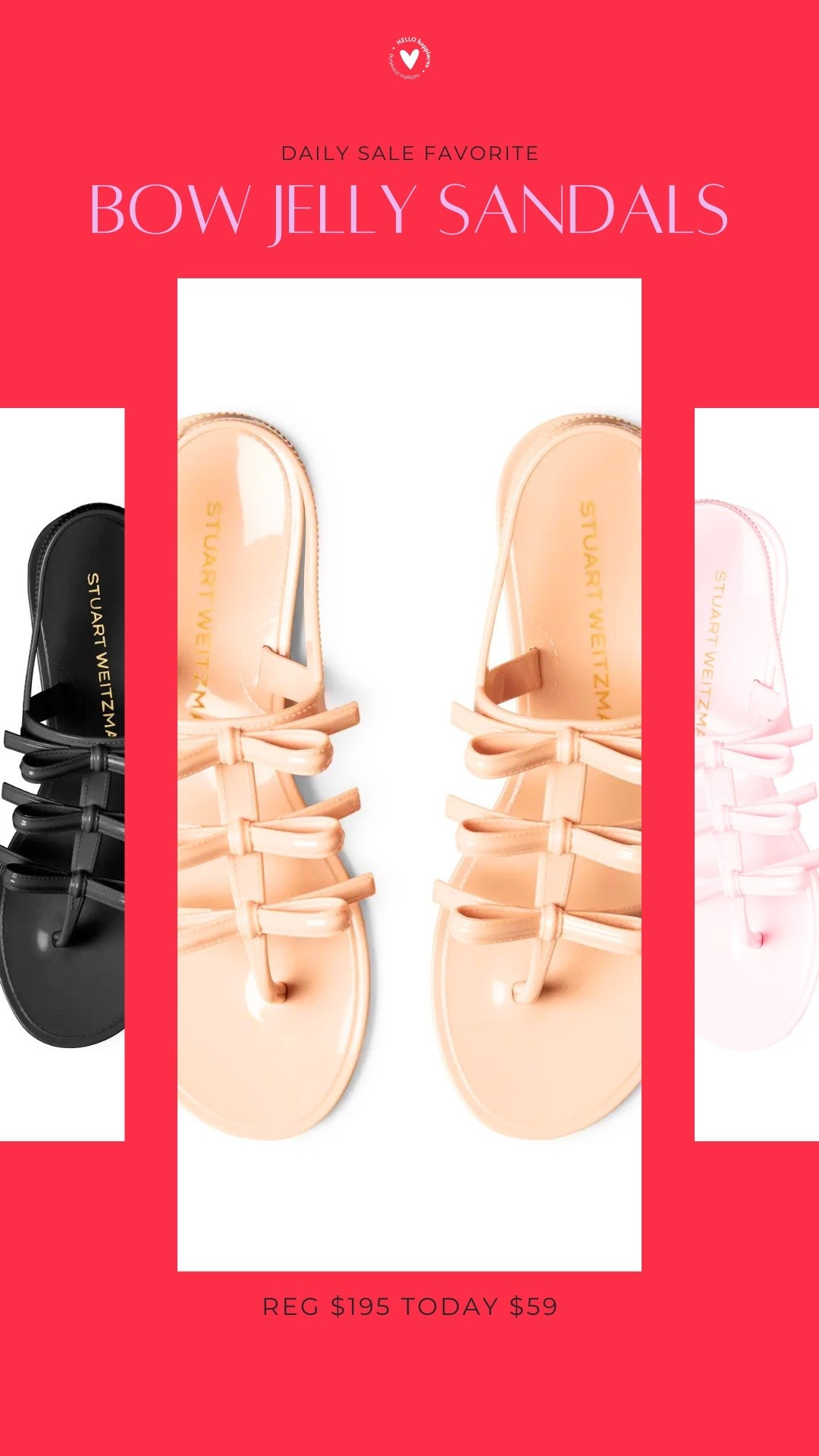daily sale fav | bow jelly sandals 

#LTKSaleAlert