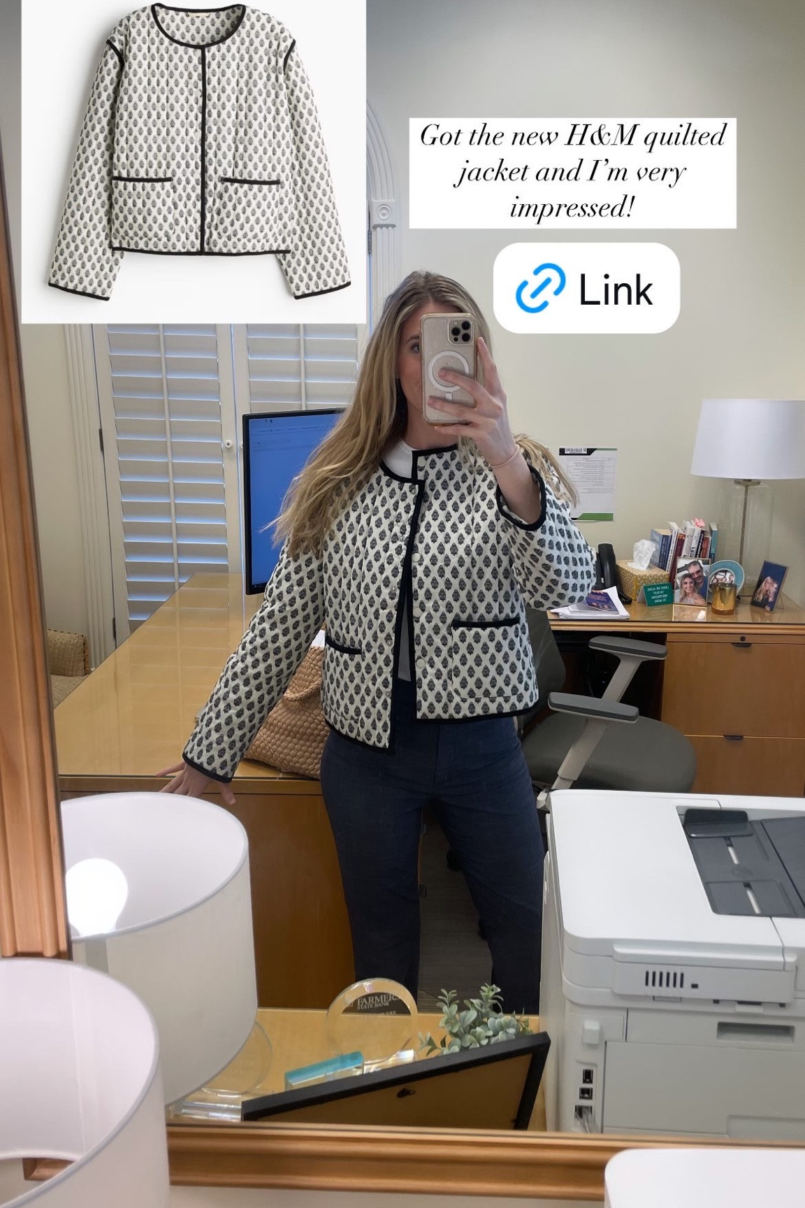 Got the new H&M quilted jacket and I’m obsessed! 

#LTKFindsUnder50 #LTKWorkwear #LTKStyleTip