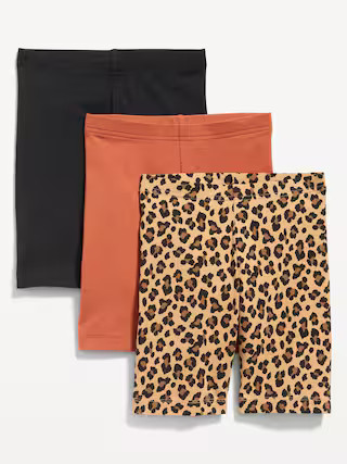 Long Jersey Biker Shorts 3-Pack for Girls | Old Navy (US)