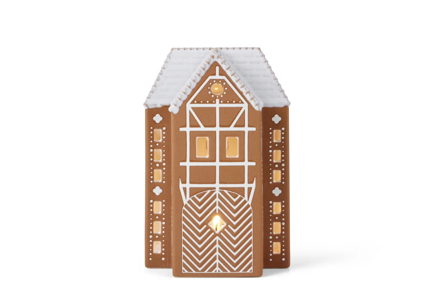 Gingerbread 6.7" Stoneware Tabletop Lantern | AllModern