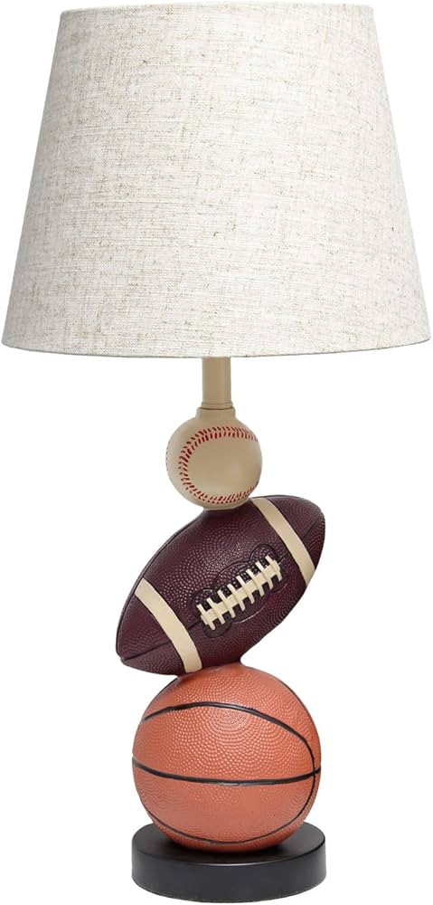 Simple Designs LT1082-SPT SportsLite 22" Tall Popular Sports Combo Basketball, Baseball, Football... | Amazon (US)