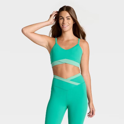 Women's Low Support Crossover Sports Bra - JoyLab™ | Target