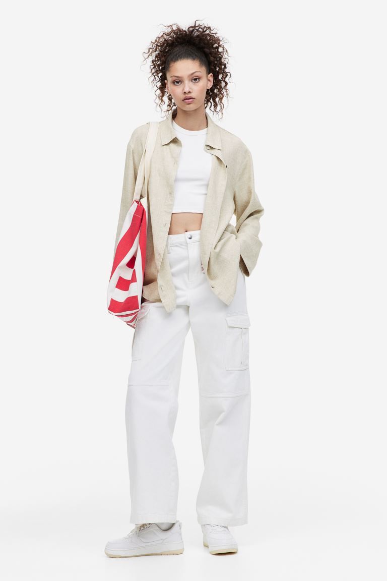 Linen-blend Shirt | H&M (US + CA)