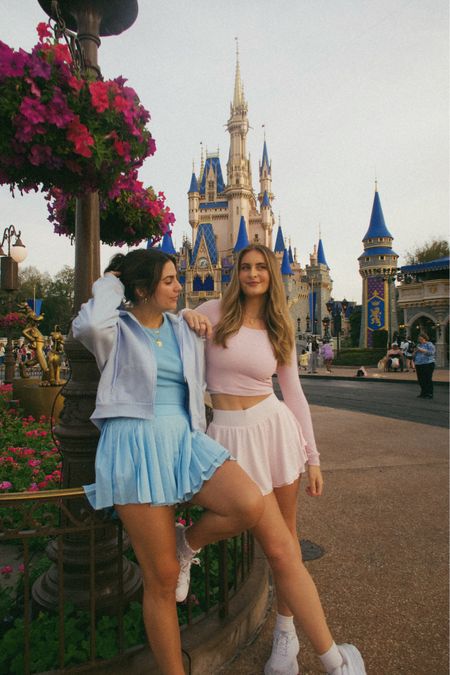 Disney outfit idea! Wore this to the Magic Kingdom and it was perfect. Loved the all blue monochrome moment + so comfy for all day. Coordinated w my friend & she did this exact outfit in pink 🩷🩵

Sizing: 
Skirt - sided up once for comfort, L
Tank - M 
Sweatshirt - M 

#LTKSeasonal #LTKfindsunder50 #LTKU