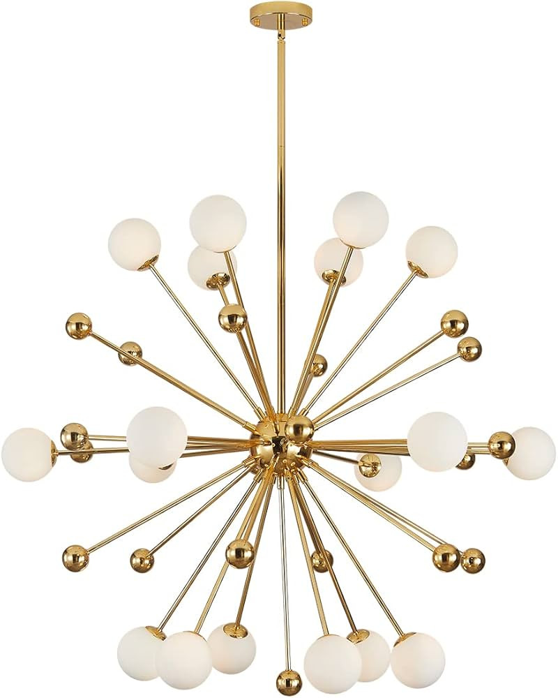 BOKT Sputnik Chandelier 18 Lights Mid-Century Modern Chandelier Lighting Golden Sputnik Pendant L... | Amazon (CA)