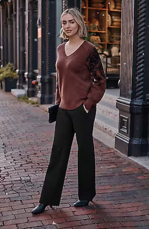 Ponte Welt-Pockets Slim-Leg Pants | J. Jill