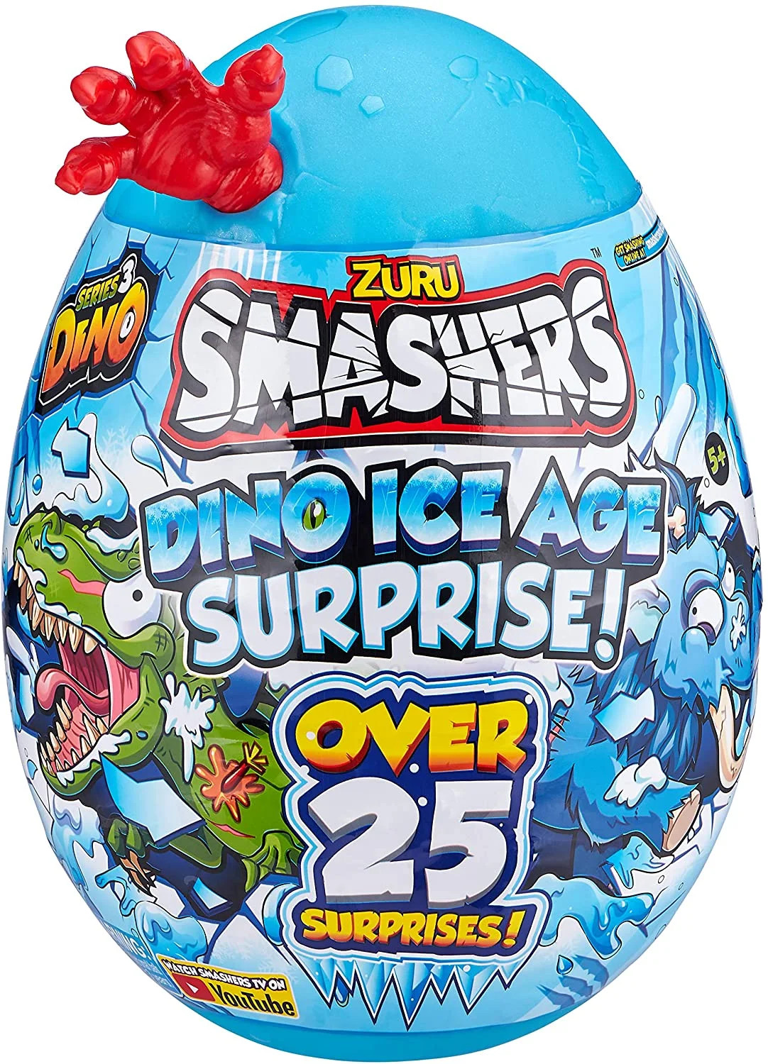 Smashers Dino Ice Age Surprise Egg with Over 25 Surprises! - Dactyl, Red | Walmart (US)