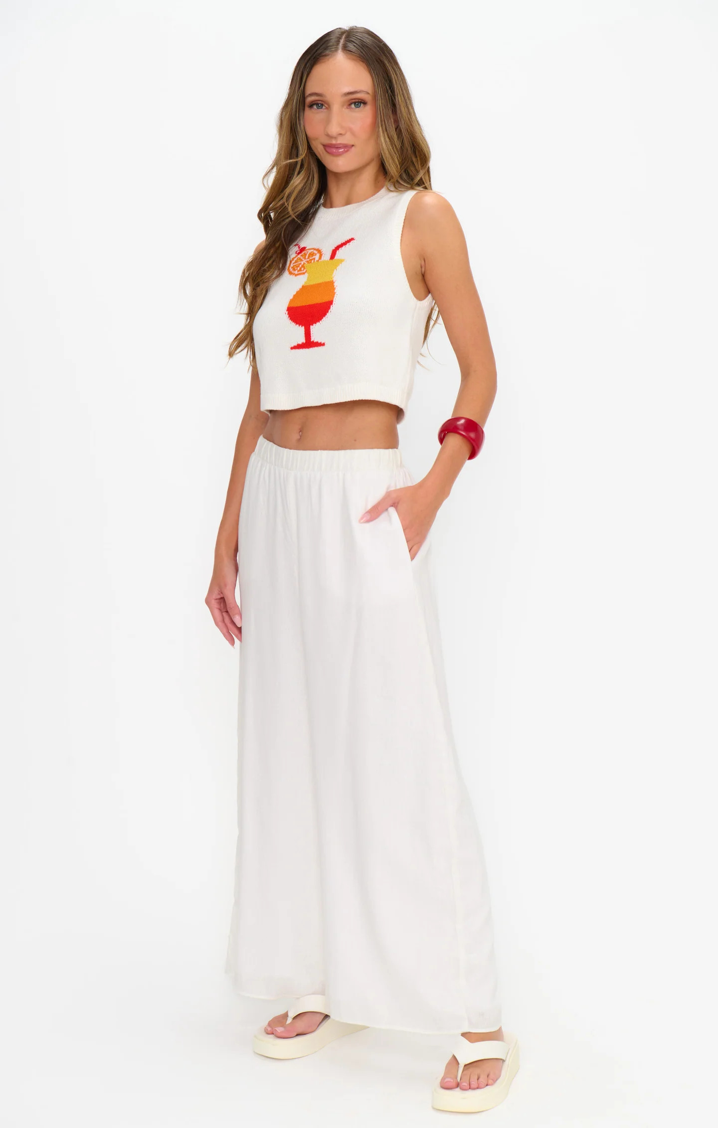 Kick Back Pants ~ White Linen | Show Me Your Mumu