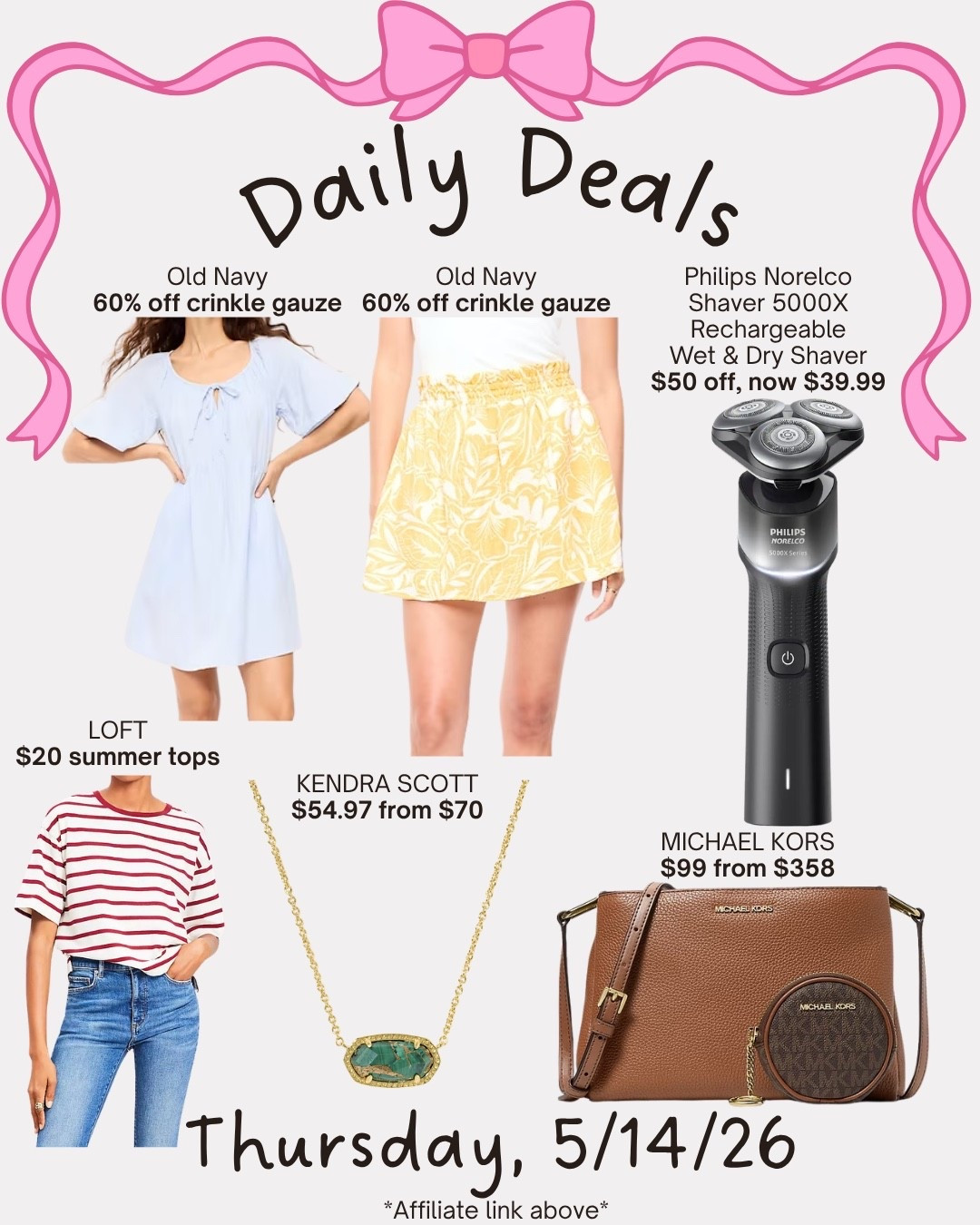 Daily deals

#LTKSaleAlert #LTKMidsize #LTKSeasonal
