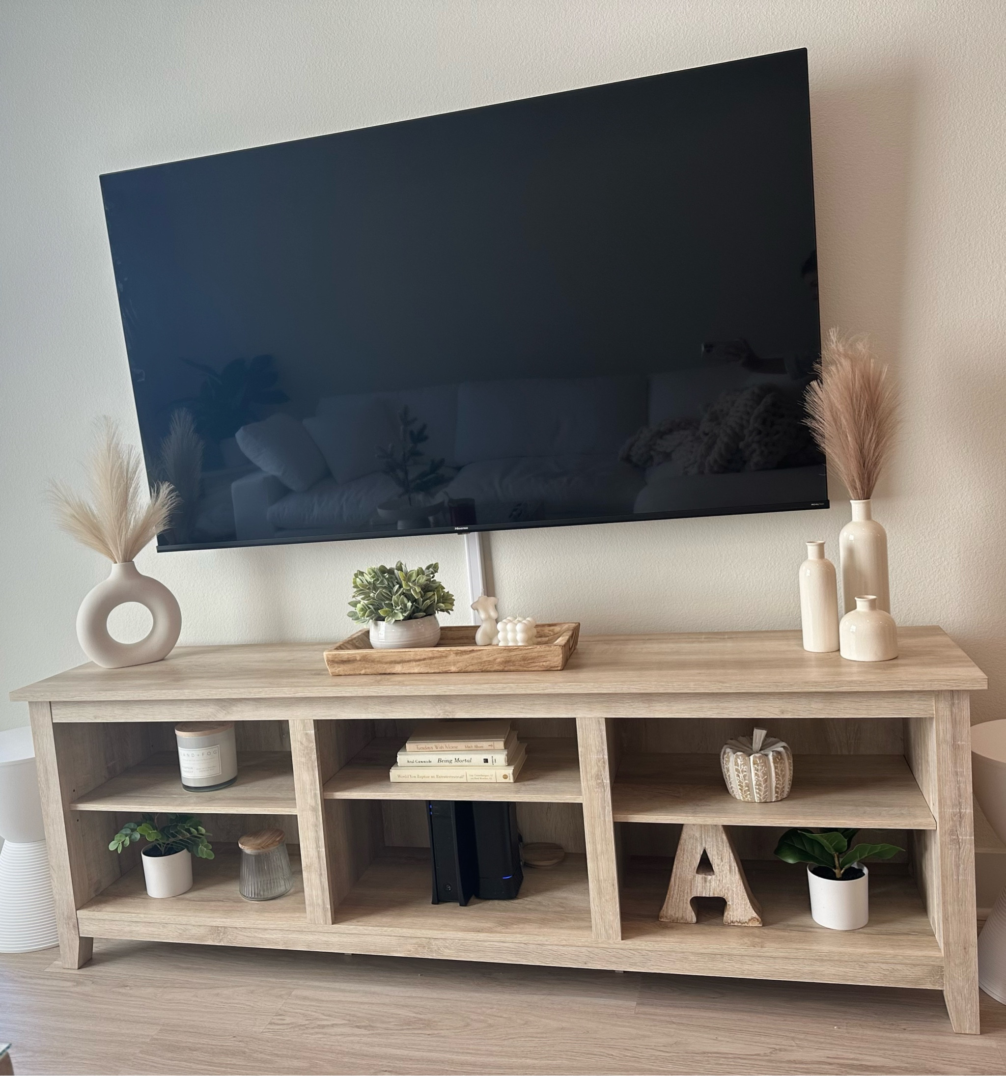 My tv console set up!!!☁️💗 One of my favorite parts of my apartment! 


#LTKhome #LTKfamily #LTKsalealert