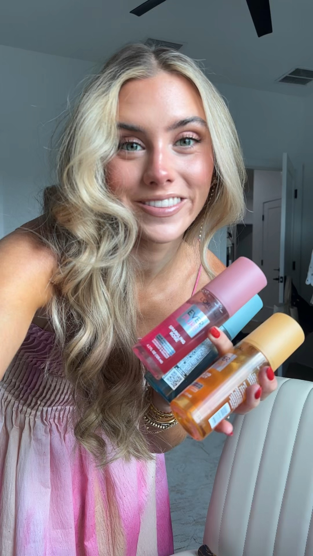 I always found it strange spraying my regular perfume all over my hair and this just makes total sense. This is the @lorealparis EverPure Hair Fragrance from @target. ✨ Refresh your hair and senses with the L'Oreal Paris EverPure Caring Hair Fragrance. Formulated with vitamins, this hair perfume delicately scents and hydrates your hair, leaving it with a luminous shine and instant softness. It comes in three scents, all delicious! This hair perfume has a 72-Hour Lasting Scent: Enjoy a delicate, long-lasting fragrance that moves with you.

#LTKgrwm #LTKselfcare #LTKBeauty