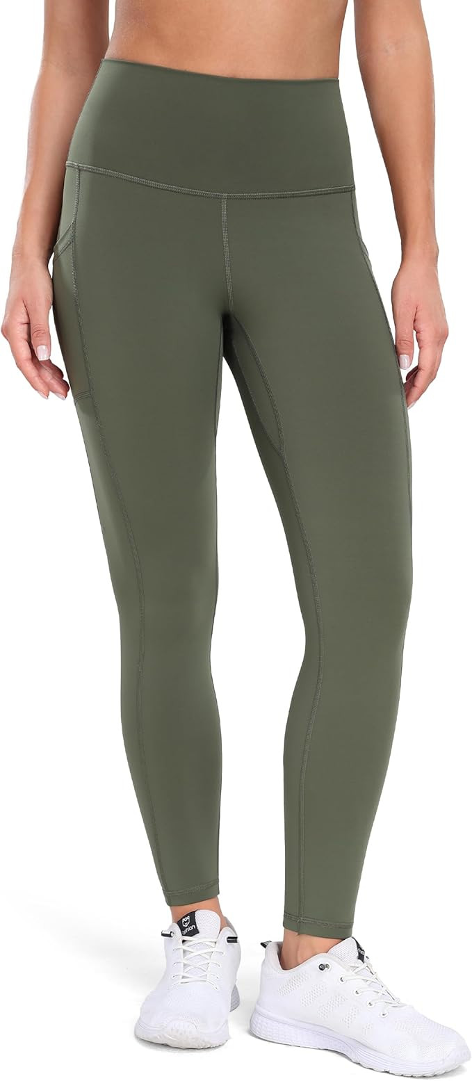 Colorfulkoala Women's High Waisted Yoga Pants 7/8 Length Leggings with Pockets | Amazon (US)