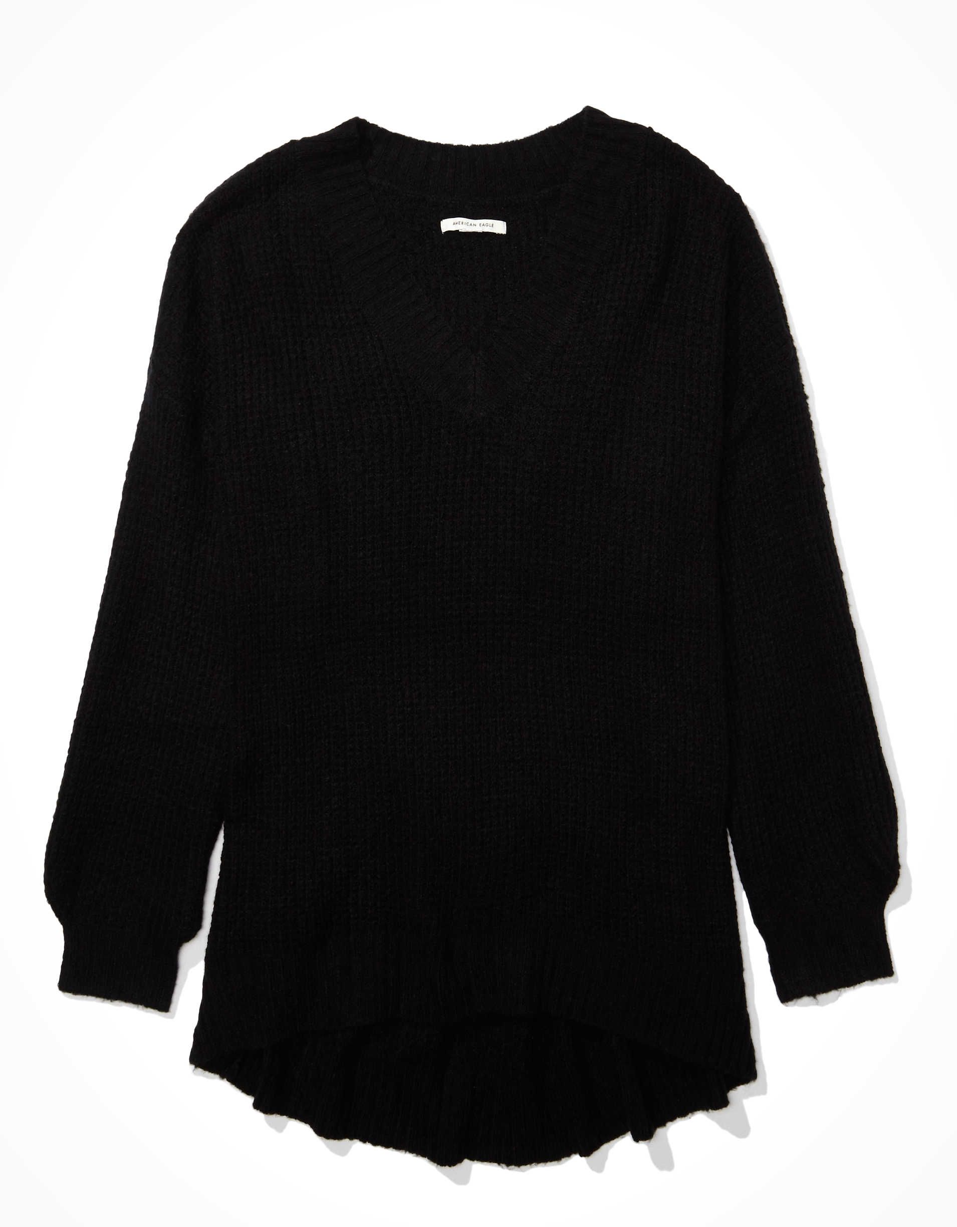 AE Oversized Dreamspun V-Neck Sweater | American Eagle Outfitters (US & CA)