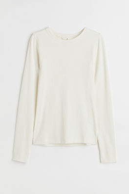Ribbed Modal-blend Top | H&M (US + CA)