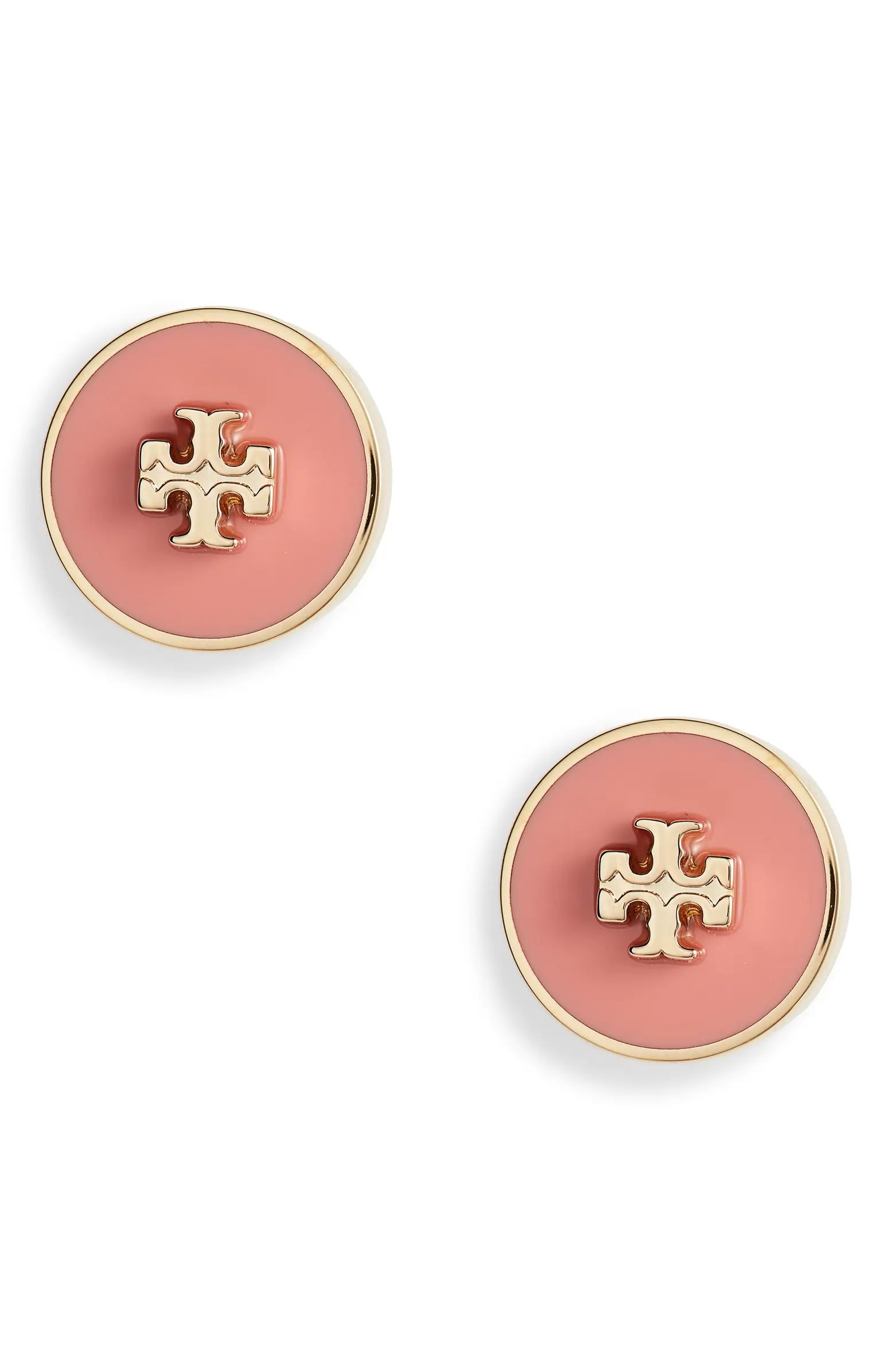 Tory Burch Kira Enamel Circle Stud Earrings | Nordstrom | Nordstrom