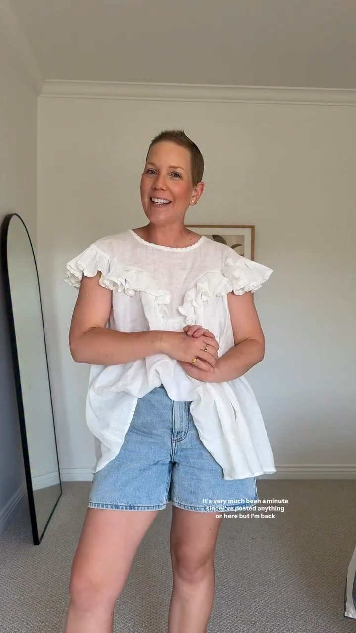 She’s ripping the bandaid off and getting back to posting! Let’s do a quick outfit change together for a heart scan appointment today. 

It’s a hot one in Tassie so natural fibres were a must and I’ll never go past a floaty top and oversized shirt 🤎

#LTKsummer #LTKaustralia