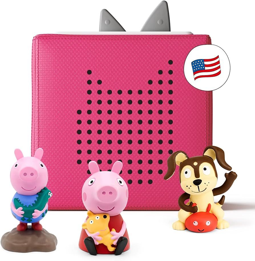 Toniebox Kids Audio & Music Audio Player Starter Set with Peppa Pig, George, and Playtime Puppy - Li | Amazon (US)