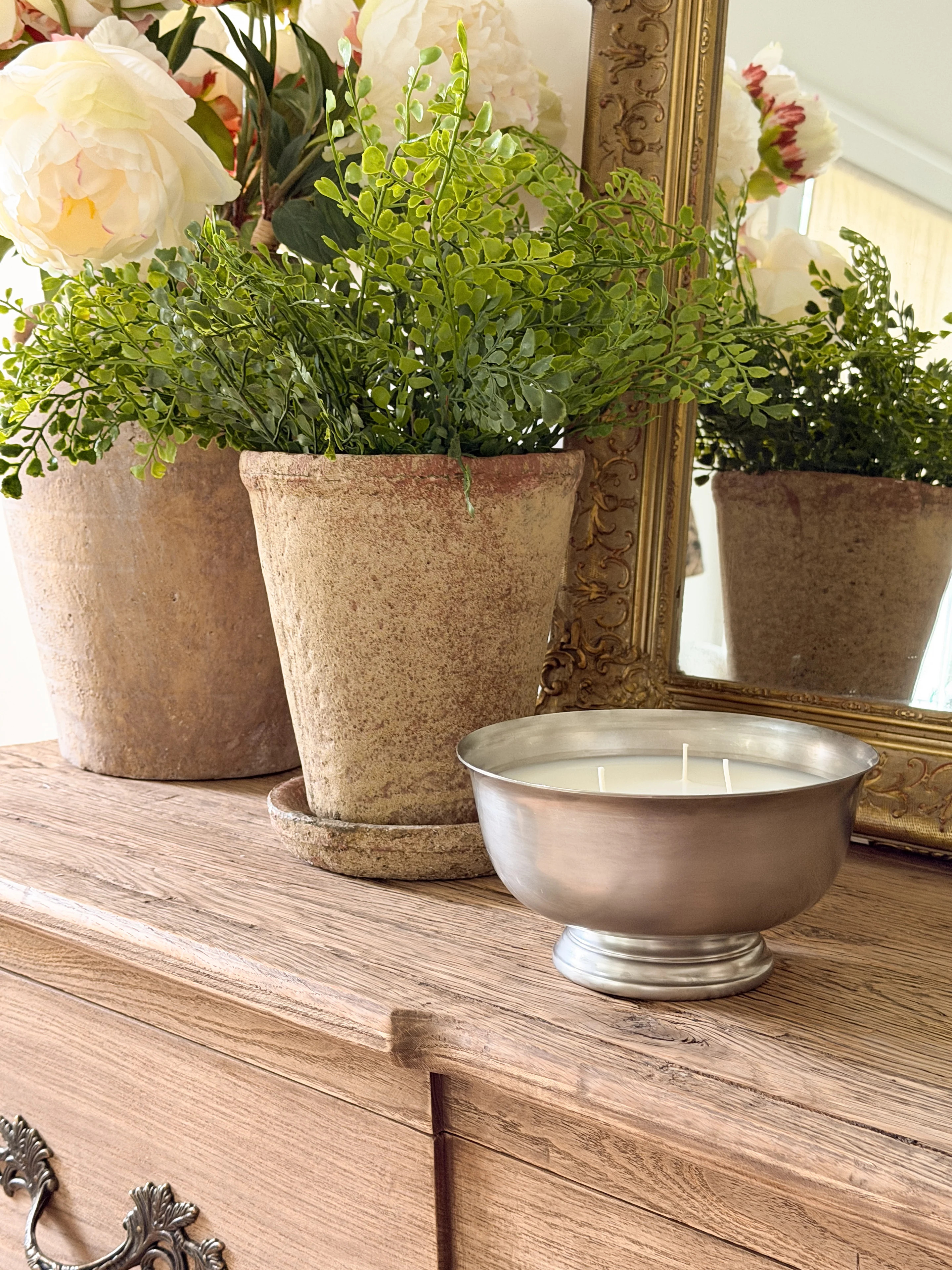 Vintage Silver Revere Bowl Candles | Cottage and Key