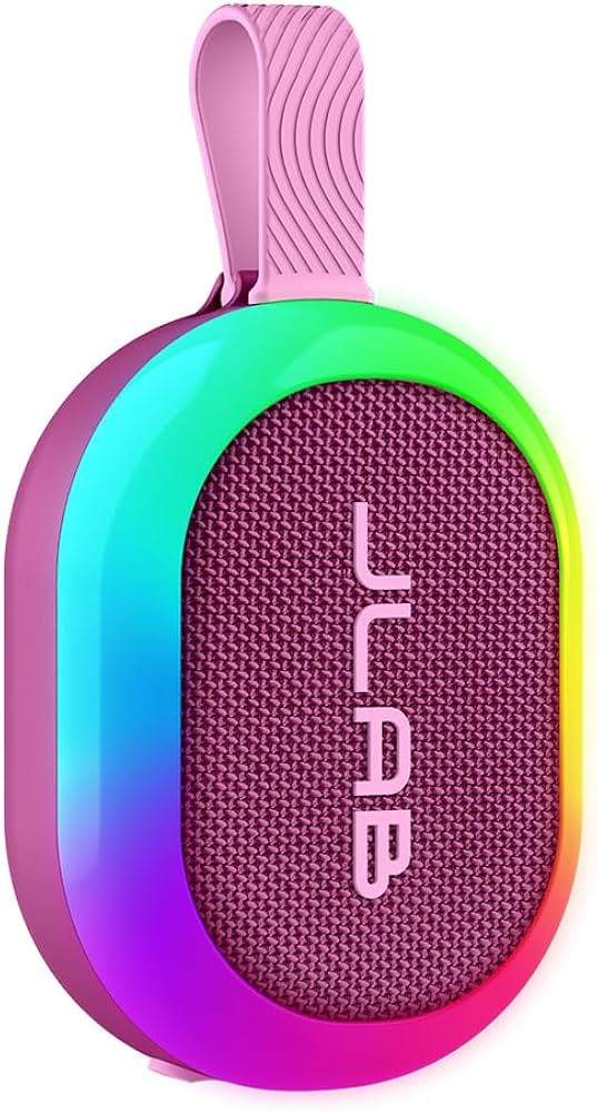 JLab Pop Party Portable Bluetooth Speaker, Mulberry, 8+ Hours of Playtime, IP55 Waterproofing, De... | Amazon (US)