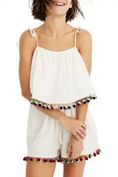 Pompom Cover-Up Romper | Nordstrom