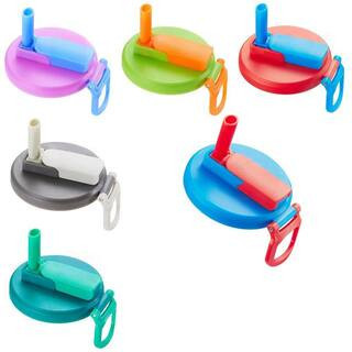 2.24 in. Reusable Silicone Food Storage Lids Straws Soda ​Can Covers with Straws for Beverage Seal, Multi-Color (6-Pack) | The Home Depot