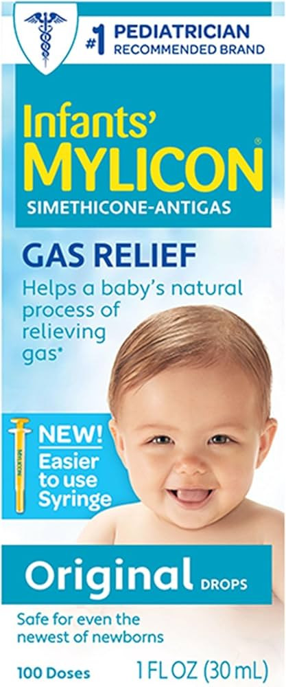 Mylicon Gas Relief Drops for Infants and Babies, Original Formula, 1 Fluid Ounce | Amazon (US)