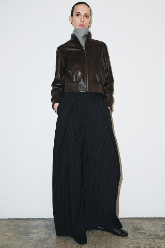 ZW COLLECTION WIDE LEG PANTS | Zara US