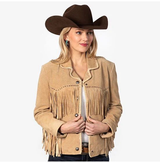 Scully Fringe Lacing Old Rust Suede Jacket | Rod's Western Palace/ Country Grace