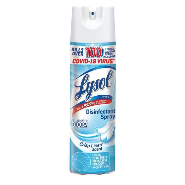 Lysol Disinfectant Crisp Linen Spray - 19oz | Target