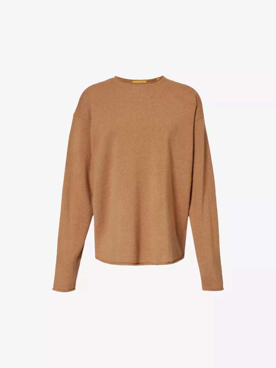 GUEST IN RESIDENCE Round-neck brushed relaxed-fit cashmere jumper | Selfridges