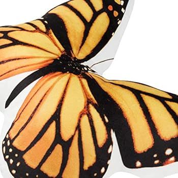 JWH 3D Animal Accent Pillow Lifelike Butterfly Shape Cushion Stuffed Super Soft Short Plush Toy D... | Amazon (US)