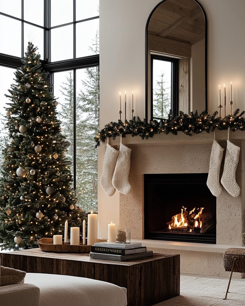 30 days until C H R I S T M A S 🎄✨ traditional decor + modern elements make this AI assisted home sophisticated, yet cozy 🤍

#LTKHome #LTKSaleAlert #LTKHoliday