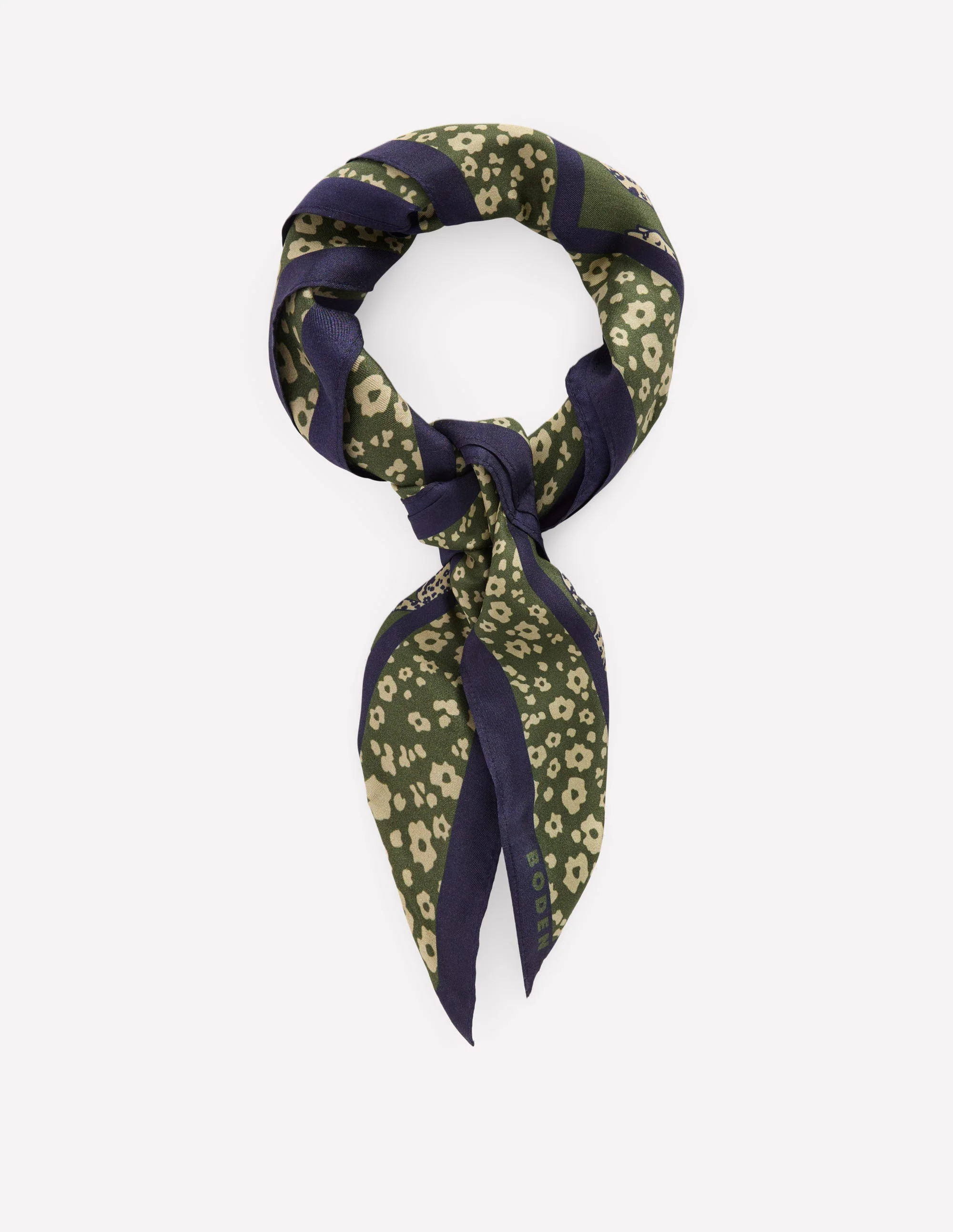 Silk Square Scarf-Leaping Leopard | Boden (US)