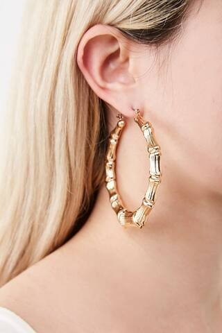 Bamboo Hoop Earrings | Forever 21 (US)
