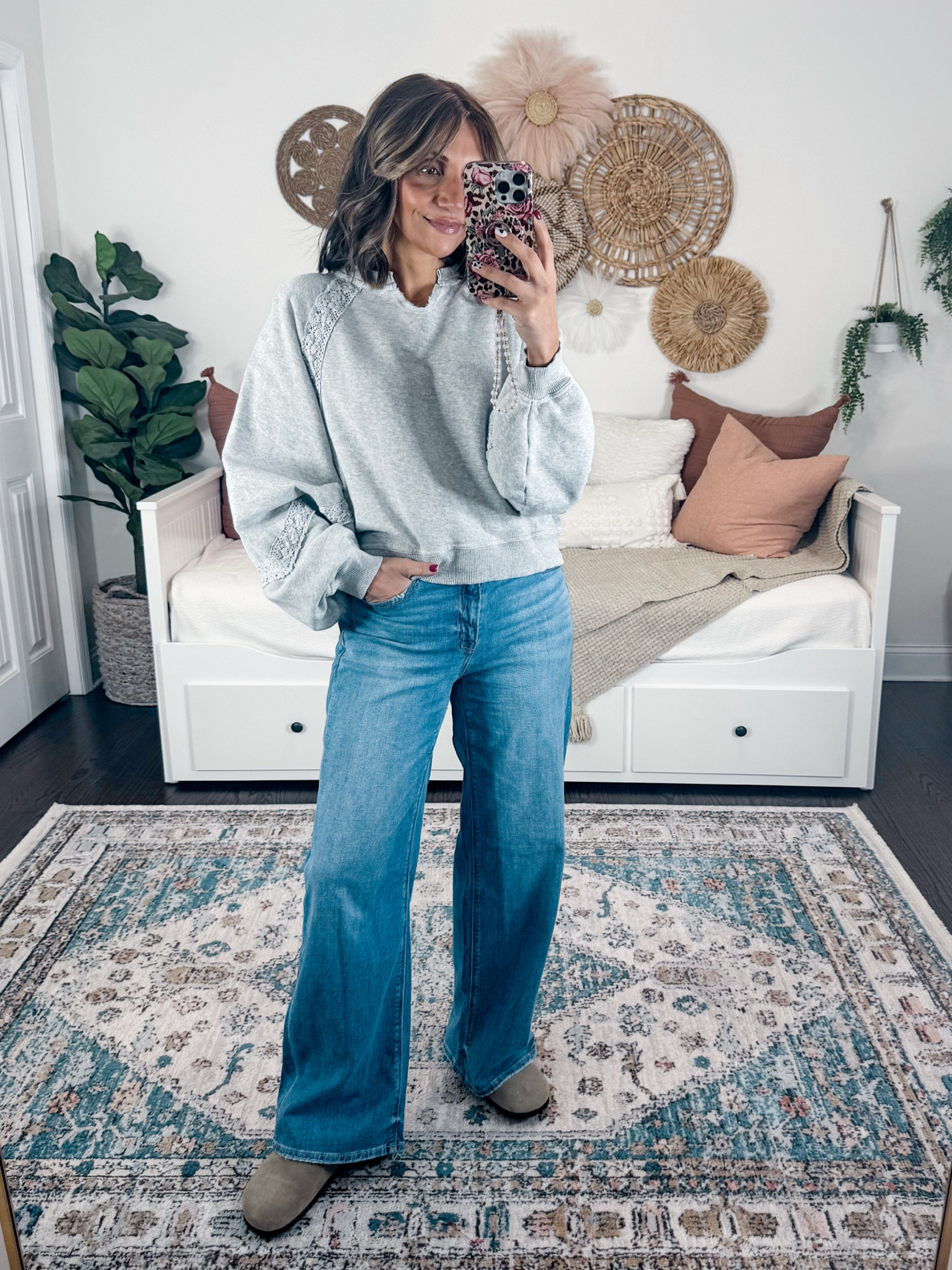 These American Eagle jeans are the comfiest jeans I’ve ever owned! My color is limited stock but available in more colors. I had to size down to a 00 regular length they run big!

#LTKOver40 #LTKSaleAlert #LTKMostLoved