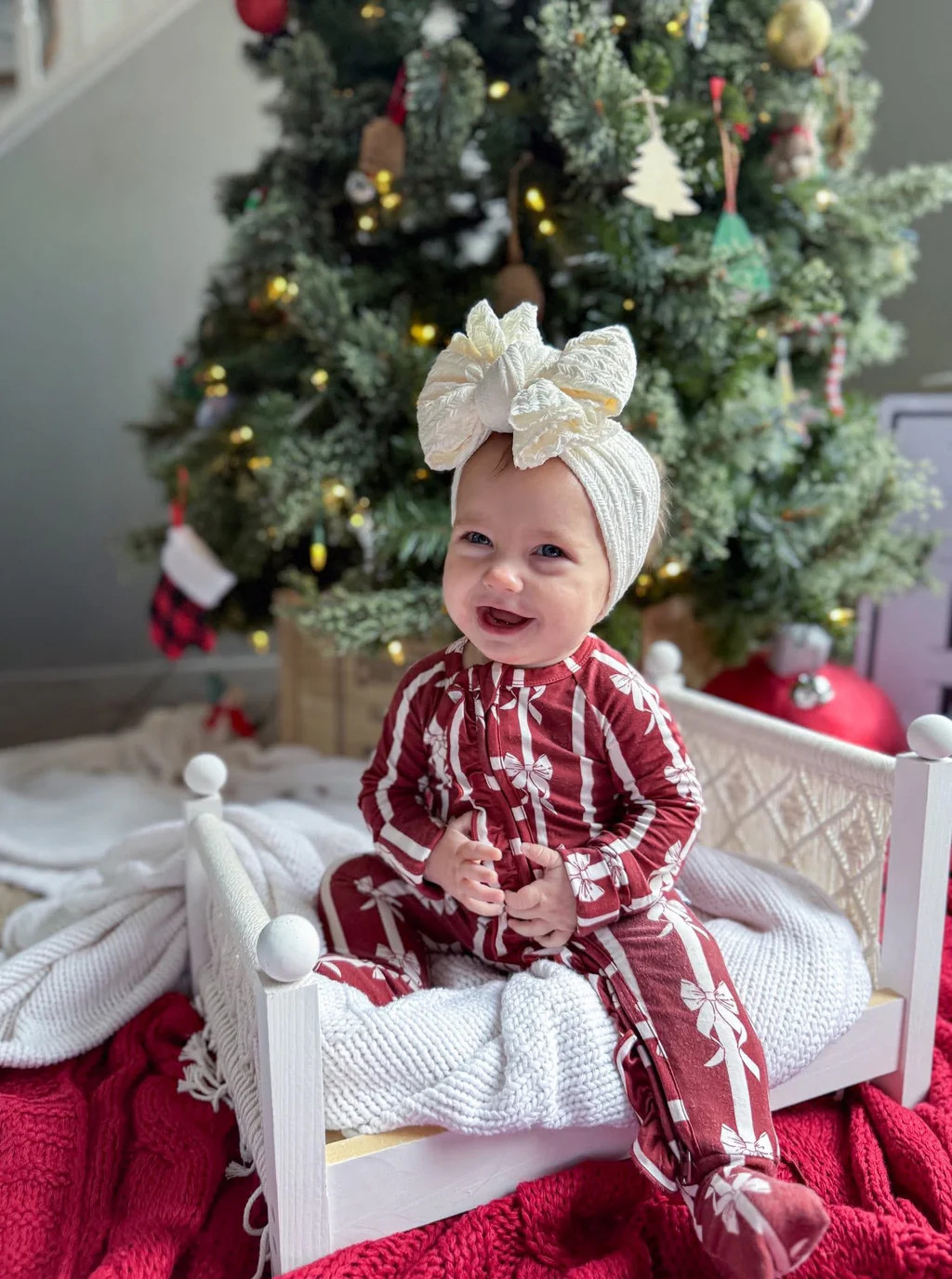 MISTLE-BOWS DREAM RUFFLE ROMPER | Dream Big Little